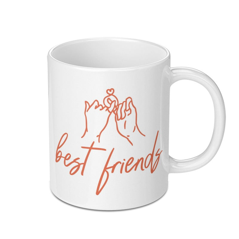 Best Friends Mug, Friendship Gift, Pinky Promise, Gift for Bestie, Cute Friend Mug, Unique Gift Idea, BFF Present, Birthday Gift - Tawshia