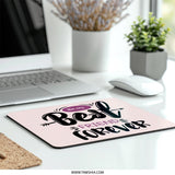 Best Friend Forever Mouse Pad, Friendship Gift, Cute Mousepad, Office Decor, Computer Accessory, Besties, Friends Mouse Pad, Desk Decor - Tawshia