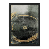 Abstract Circle Wall Art, Contemporary Art Print, Modern Home Decor, Geometric Art, Gold Accent Wall Decor, Unique Wall Art Design - Tawshia