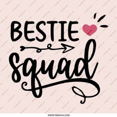 Bestie Squad Pinback Button, Friendship Button, Best Friends Gift, Cute Squad Button, Best Friend Button, Friends Forever Button - Tawshia