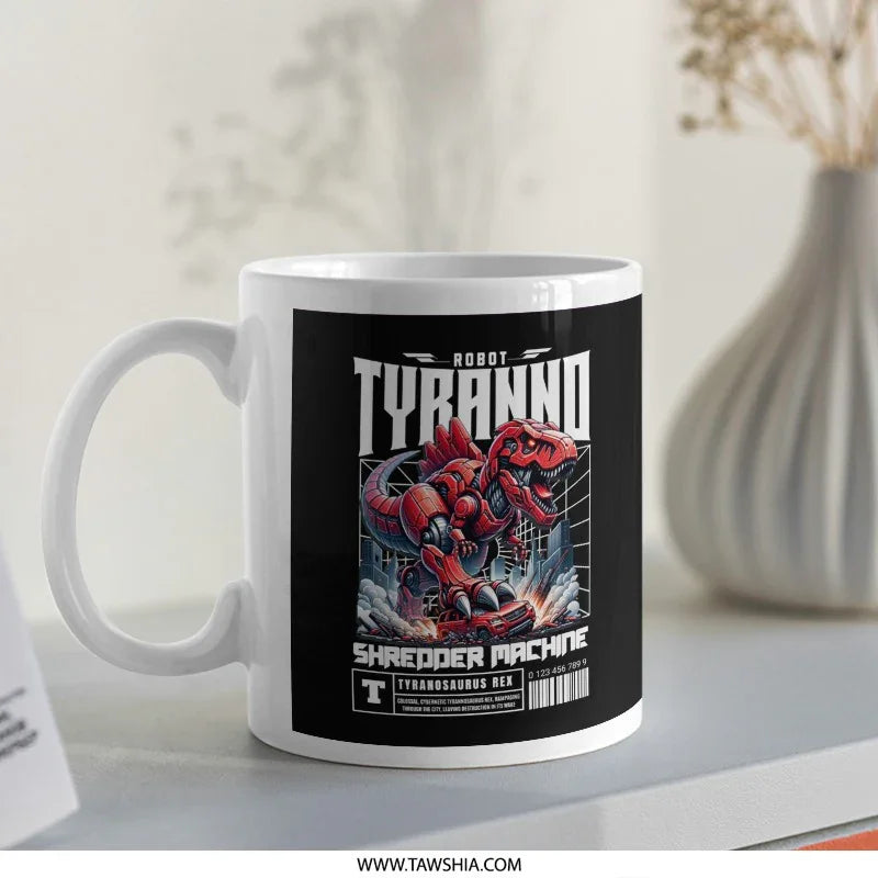 Robot Tyranno Shredder Machine Mug product type