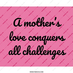 Mother's Love Mouse Pad, Inspirational Quote Gift, Mom Gift, Pink Desk Accessory, Office Decor, Motivational Mousepad, Computer Accessory - Tawshia