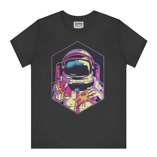 Astronaut Eating Pizza Graphic Print T-Shirt product type