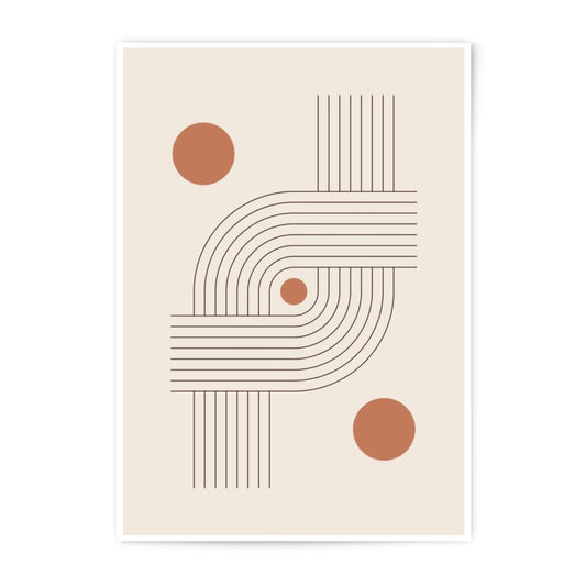 Abstract Photographic Print, Geometric Wall Art, Minimalist Home Decor, Circle Line Art, Modern Art Print, Neutral Color Print, Art for - Tawshia