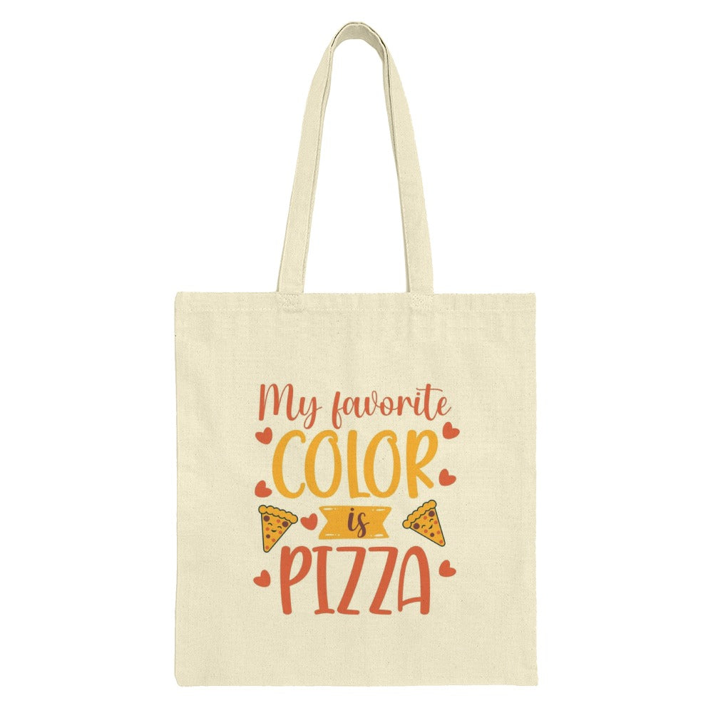 Pizza Lover Tote Bag, My Favorite Color Is Pizza, Funny Foodie Gift, Quirky Tote Bag, Pizza Gift Idea, Everyday Tote - Tawshia