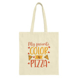 Pizza Lover Tote Bag, My Favorite Color Is Pizza, Funny Foodie Gift, Quirky Tote Bag, Pizza Gift Idea, Everyday Tote - Tawshia