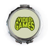 Video Games Pocket Mirror, Gamer Gift, Gaming Lover, Cute Mirror, Pocket Mirrors, Compact Mirror, Travel Mirror, Gift For Her, Unique Mirror - Tawshia