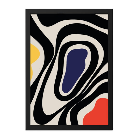 Abstract Swirl Wall Art, Modern Art Print, Contemporary Home Decor, Colorful Geometric Art, Unique Wall Decor, Living Room Wall Art - Tawshia