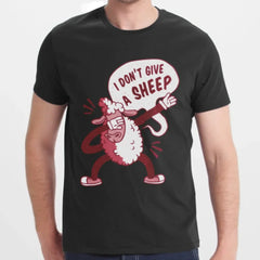 Black I Don't Give a Sheep Graphic T-Shirts product