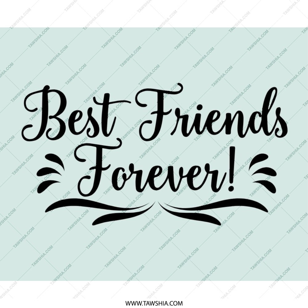 Best Friends Forever Mouse Pad, Friendship Gift, Cute Mousepad, Gift for Bestie, Desk Decor, Personalized Mouse Pad, Work From Home Gift - Tawshia