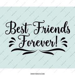 Best Friends Forever Mouse Pad, Friendship Gift, Cute Mousepad, Gift for Bestie, Desk Decor, Personalized Mouse Pad, Work From Home Gift - Tawshia