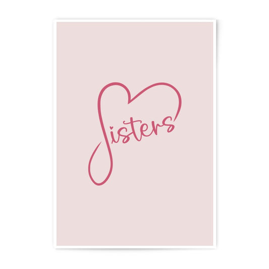 Sister Heart Photographic Prints, Love Prints, Sisterhood Decor, Sister Gift, Family Art Prints, Home Decor, Wall Decor, Personalized Gift - Tawshia