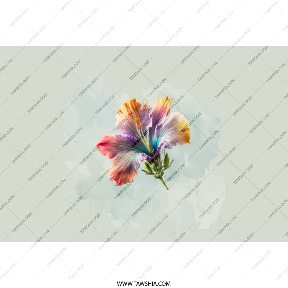 Floral Tumbler, Hibiscus Flower Cup, Colorful Drinkware, Gift Idea, Unique Tumbler, Flower Design, Modern Tumbler, Artistic Tumbler - Tawshia