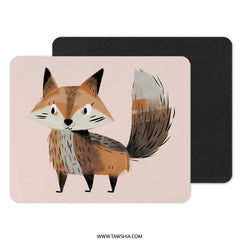 Cute Fox Mouse Pad, Cartoon Animal Desk Mat, Office Decor, Gaming Mousepad, Gift Idea, Computer Accessory, Home Office, Work From Home - Tawshia