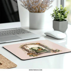 Cozy Reading Nook Mouse Pad, Autumnal Armchair Decor, Book Lover Gift, Fall Pumpkin Vibes, Home Library Desk Accessory - Tawshia