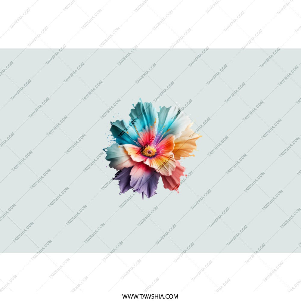 Colorful Flower Tumbler, Floral Tumbler Cup, Art Tumbler, Gift For Her, Tumbler With Straw, Drinkware, Aesthetic Cup, Artistic - Tawshia