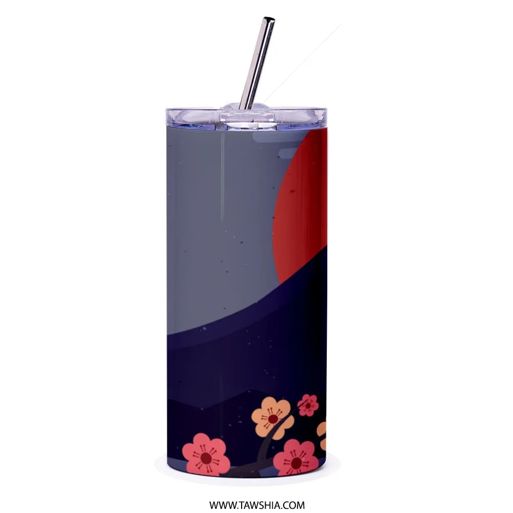 Floral Night Sky Design Insulated Tumbler product