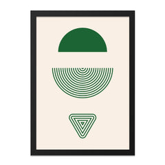 Abstract Geometric Wall Art, Modern Shapes Print, Minimalist Wall Decor, Green Beige Art Print, Contemporary Art, Home Decor - Tawshia