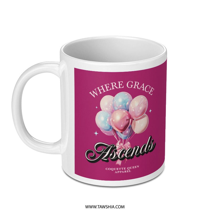 Where Grace Ascends Coquette Queen Mug product