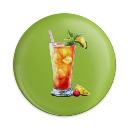 Cocktail Drink Pinback Button, Iced Tea Button, Refreshing Drink Badge, Summer Accessory, Bar Drink Lover Gift, Unique Button, Party Favor - Tawshia