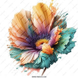 Floral Art Pinback Button, Colorful Flower Badge, Trendy Accessories, Unique Gift Idea, Artistic Pin, Expressive Style, Fashionable Design - Tawshia