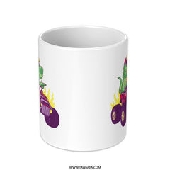 Cool Monster Driving Car with Flames Mug product