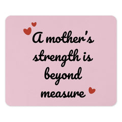 Mother's Strength Mouse Pad, Pink Mousepad, Mother's Day Gift Idea, Mothers Day Mouse Mat, New Mom Gift, Cute Office Decor - Tawshia