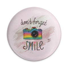 Smile Pinback, Rainbow Camera Button, Motivational Quote, Photo Gift, Positive Vibes Pin, Photographer Gift, Trendy Accessory, Cute Pinback - Tawshia