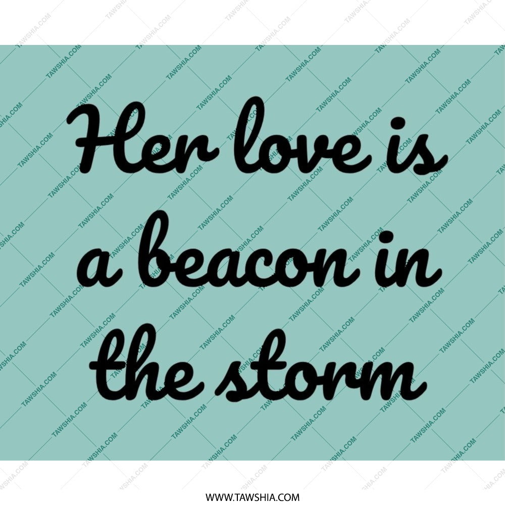 Beacon of Love Mouse Pad, Inspirational Quote, Storm Mousepad, Encouragement Gift, Teal Office Decor, Desk Accessories, Cute Mousepad - Tawshia