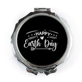 Happy Earth Day Pocket Mirror, Cute Earth Day Gift, Eco Friendly Gift, Earth Day Souvenir, Pocket Mirror for Earth Day - Tawshia