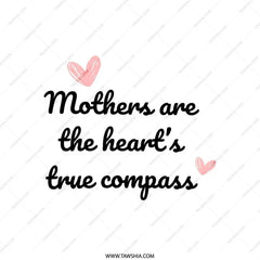 Mothers Day Pillow, Heart Compass, Mothers Day Gift, Mom Birthday, Decorative Pillow, Gift for Mom, Throw Pillow, Home Decor - Tawshia