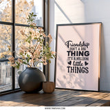 Friendship Quote Wall Art, Little Things Print, Motivational Wall Decor, Friend Gift, Home Decor, Inspirational Saying, Typography Art - Tawshia