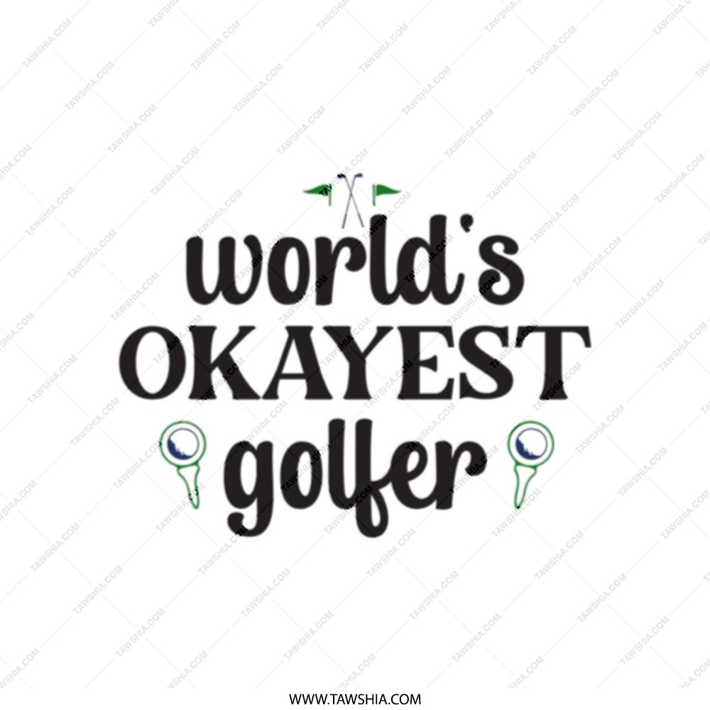 Funny Golf Tote Bag, Okayest Golfer, Gift for Golfer, Golf Lover, Golf Gift, Golf Tournament, Golf Team Tote Bag - Tawshia