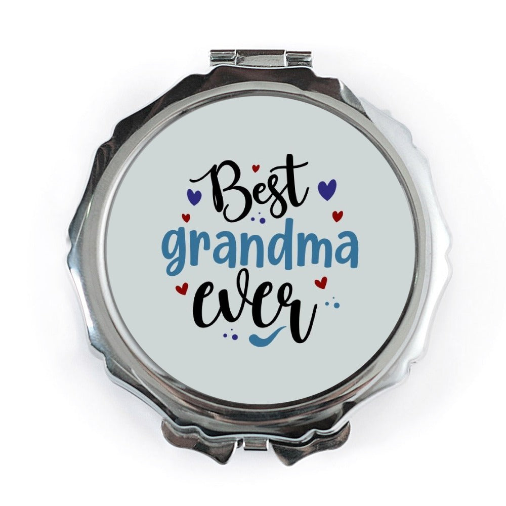 Best Grandma Ever Pocket Mirror, Grandmother Gift, Cute Pocket Mirror, Grandma Birthday Gift, Pocket Mirror For Grandmothers - Tawshia