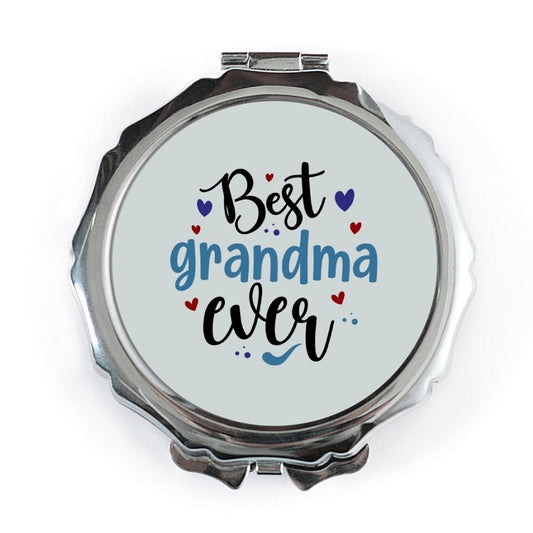 Best Grandma Ever Pocket Mirror, Grandmother Gift, Cute Pocket Mirror, Grandma Birthday Gift, Pocket Mirror For Grandmothers - Tawshia