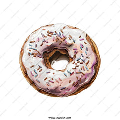 Donut Pillow, Foodie Decor, Sweet Treat Cushion, Colorful Sprinkles, Dessert Throw Pillow, Bakery Inspired, Novelty Pillow - Tawshia
