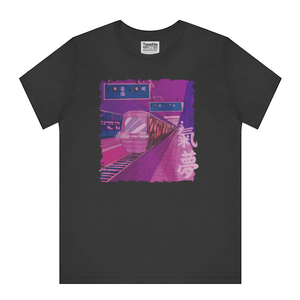 Retro Synthwave Train Design T-Shirt Urban Style product