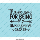 Unbiological Sister Backpack, Best Friend Gift Backpack, Sister Quote Backpack, Gift for Sister, Friendship Backpack, Thank You Gift - Tawshia