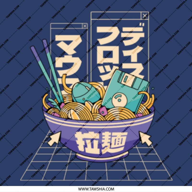 Retro Technology in a Bowl Design T-shirt product