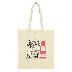 Lipstick Best Friend Tote Bag, Makeup Lover Gift, Beauty Quote, Fashion Accessory, Stylish Shopping Bag, Everyday Tote, Gift for Her - Tawshia