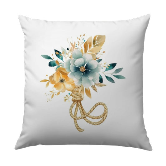 Floral Bouquet Pillow, Watercolor Flower Decor, Decorative Accent Pillow, Botanical Throw Pillow, Home Decor, Living Room Decor, Bedroom - Tawshia