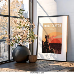 Bryce Canyon Wall Art, National Park Print, Travel Poster, Utah Art Print, Scenic Landscape Art, Home Decor, Nature Wall Decor - Tawshia