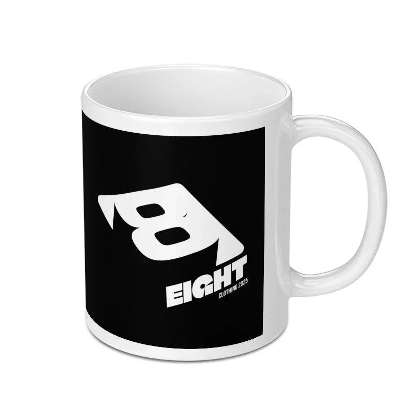 Bold Eight Branded White Mug with Black Accent product type