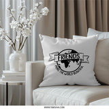 Friends Pillow, World Pillow, Make The World Beautiful, Gift Idea, Friendship Decor, Inspirational Pillow, Home Decor, Gift for Friend - Tawshia