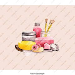 Spa Day Backpack, Relaxation Design Backpack, Self Care Gift Idea, Spa Theme Backpack, Watercolor Soaps Backpack, Stylish Backpack - Tawshia