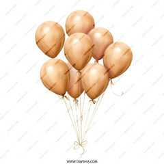 Balloon Bunch Tote Bag, Aesthetic Tote Bag, Everyday Carryall, Balloons Graphic Tote, Party Favor Bag, Cute Tote Bag, Reusable Grocery Bag - Tawshia