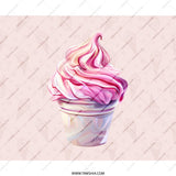 Ice Cream Mouse Pad, Cute Desk Accessory, Foodie Gift, Kawaii Mousepad, Pink Aesthetic, Office Decor, Computer Mouse Mat, Desk Mat - Tawshia
