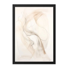 Abstract Wall Art Print, Neutral Tones Artwork, Modern Home Decor, Minimalist Art, Contemporary Wall Hanging, Elegant Art - Tawshia