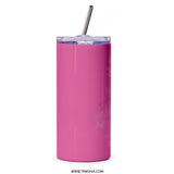 Arabic Quote Tumbler, Friends Are The Family We Choose, Gift For Friend, Inspirational Tumbler, Unique Tumbler, Pink Tumbler - Tawshia