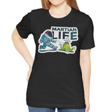 Martian Life Graphic Tee with Alien Print Shirt Product